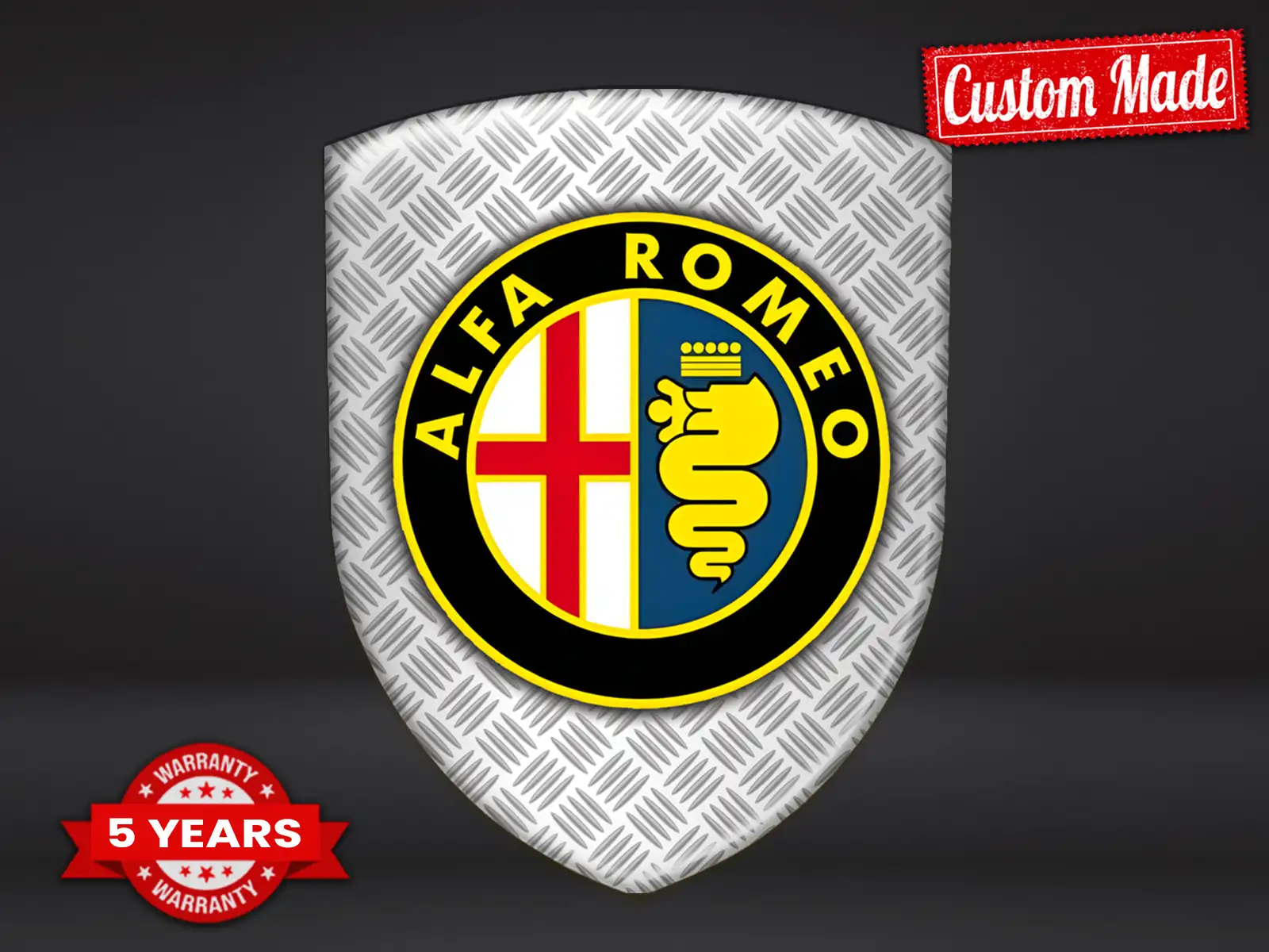 Alfa Romeo Etiquetas Negocio Resistentes Limitadas Con Estilo